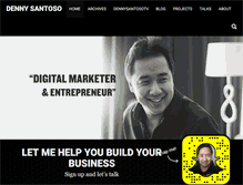 Tablet Screenshot of dennysantoso.com